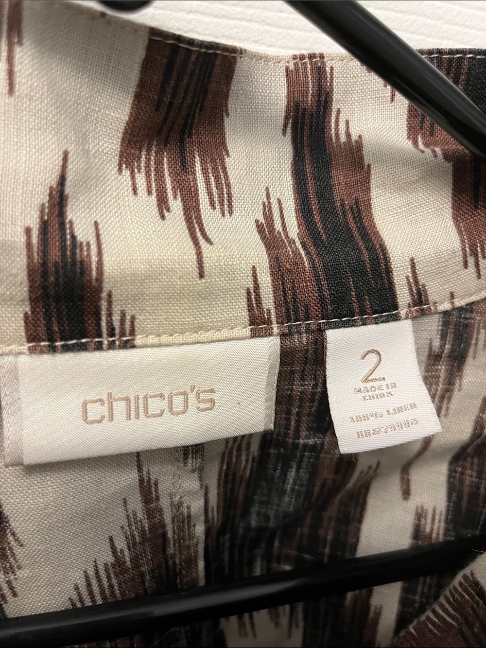 Chico's Ikat-Style Button Jacket - Picture 2 of 9